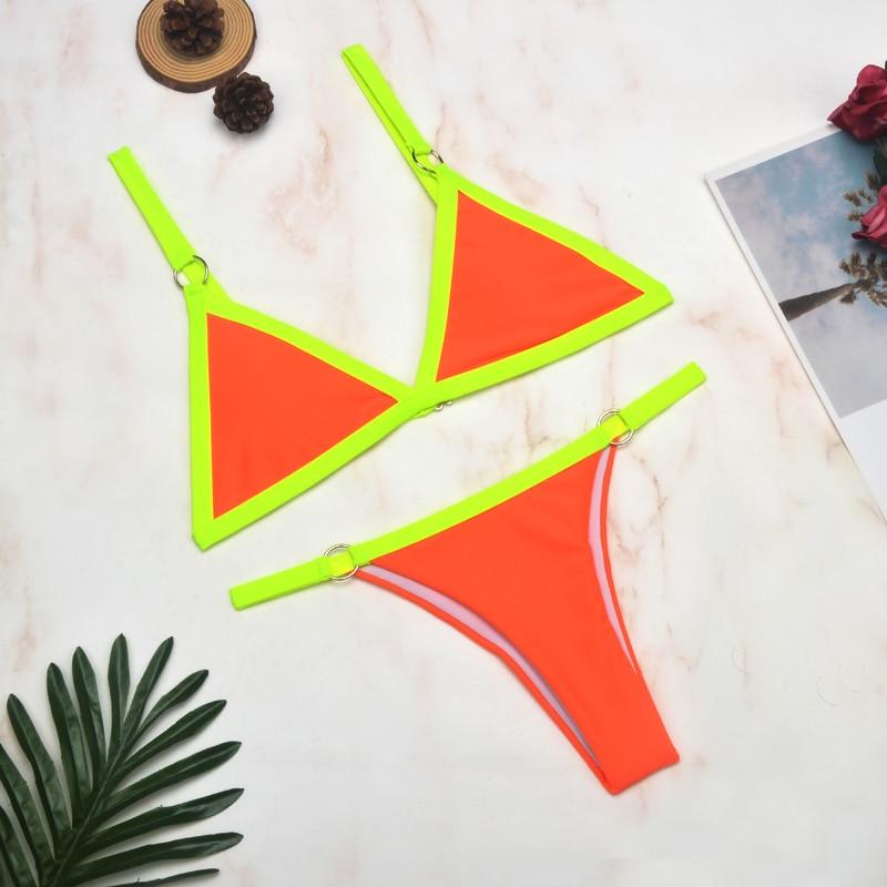 Dames bikini met verstelbare bandjes – stevige pasvorm & minimalistisch design