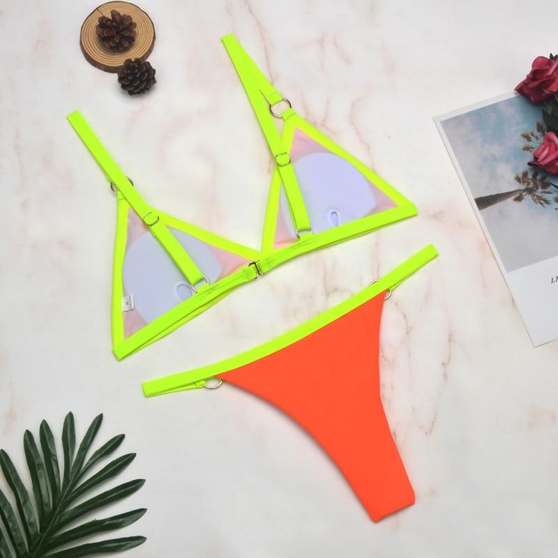 Dames bikini met verstelbare bandjes – stevige pasvorm & minimalistisch design