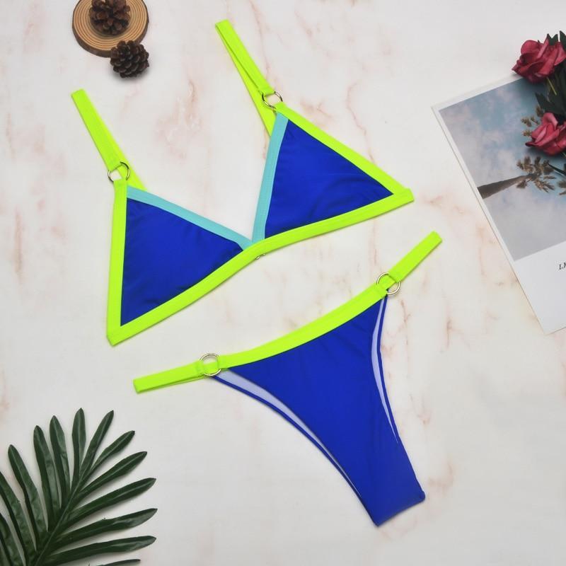 Dames bikini met verstelbare bandjes – stevige pasvorm & minimalistisch design