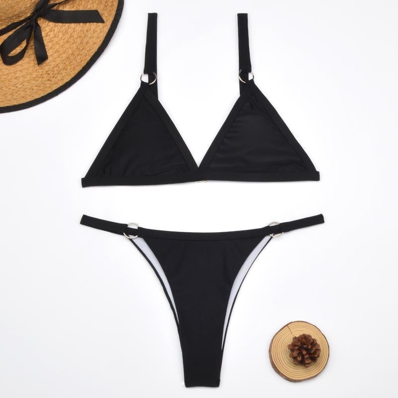 Dames bikini met verstelbare bandjes – stevige pasvorm & minimalistisch design