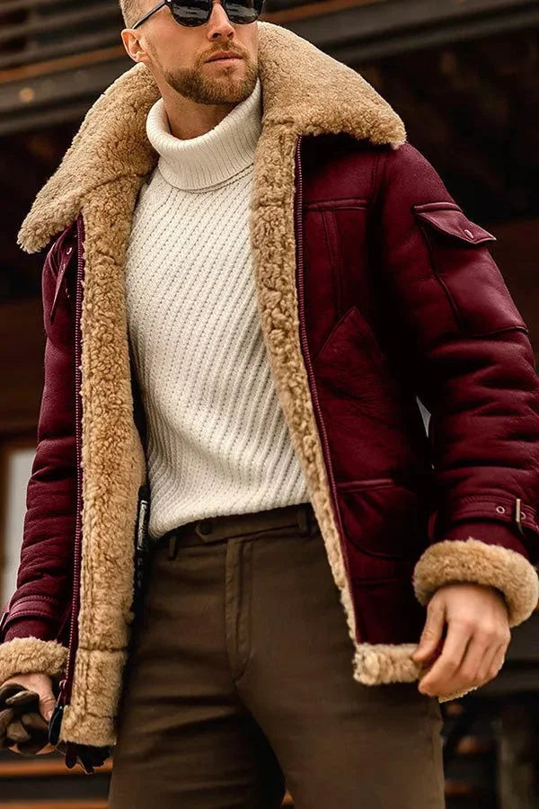 Luxe Sherpa Aviator Jas