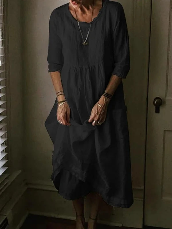 Roos | Linnenmix Jurk Voor Dames – Zomer, Licht & Elegant