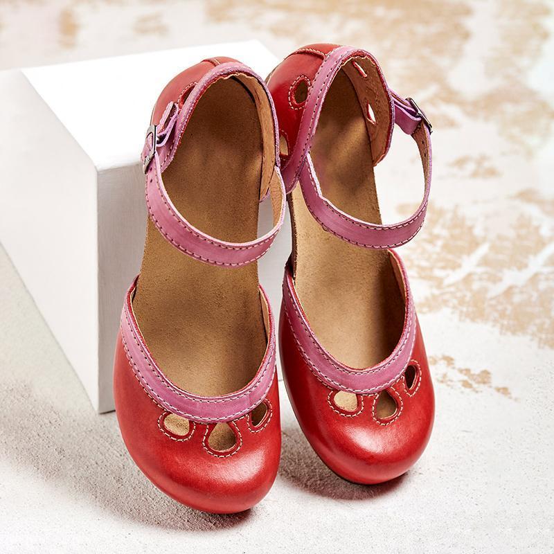 Charmante Retro Sandalen Met Open Details – Speels En Vrouwelijk Design