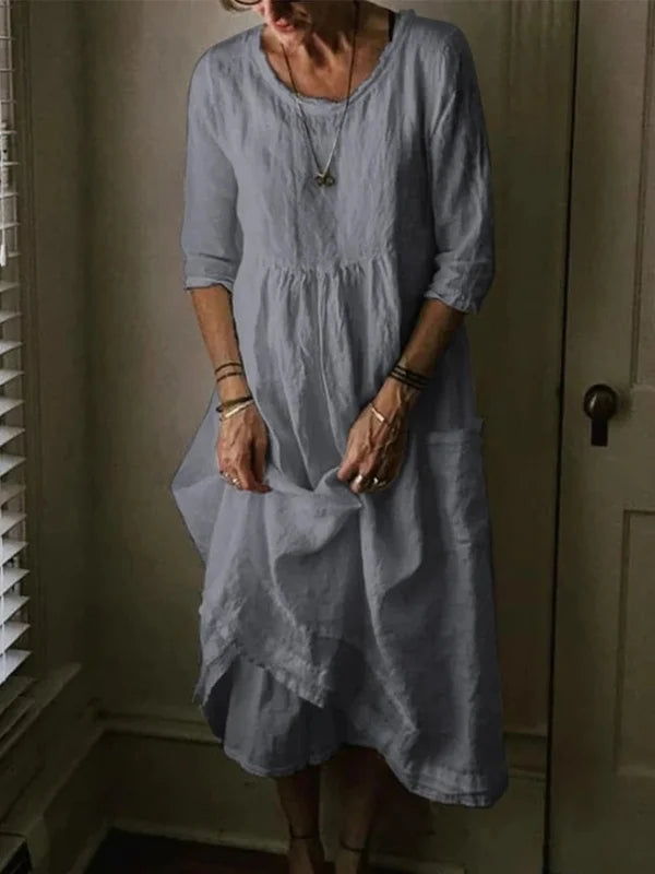 Roos | Linnenmix Jurk Voor Dames – Zomer, Licht & Elegant