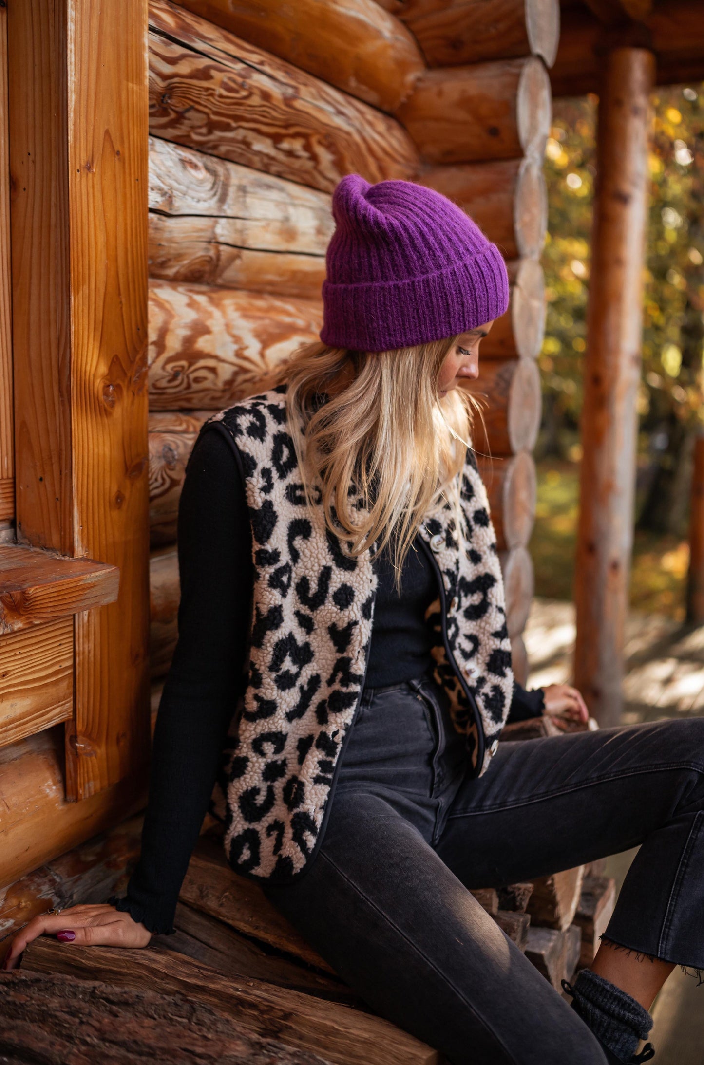 Mouwloze Vest Met Luipaardprint