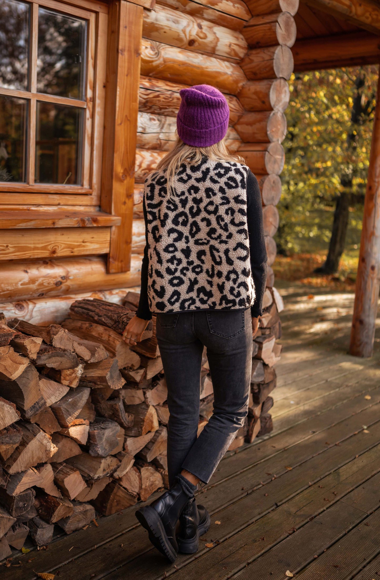 Mouwloze Vest Met Luipaardprint