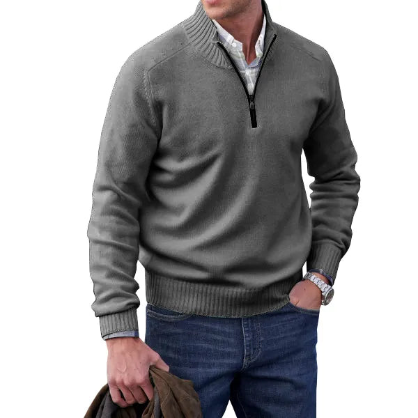 Zakelijke Herentrui Met Half-Zip
