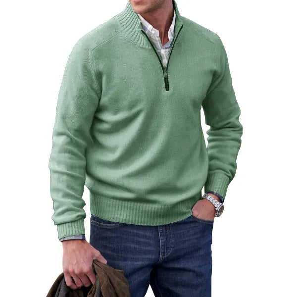 Zakelijke Herentrui Met Half-Zip