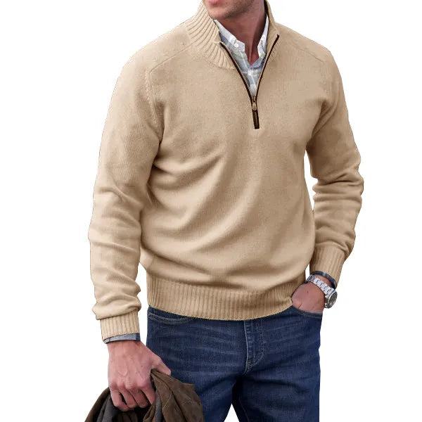 Zakelijke Herentrui Met Half-Zip