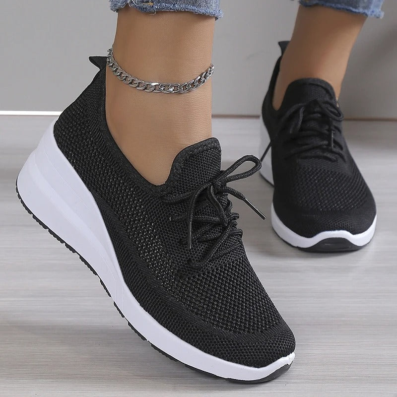 Comfortabele Damessneakers Met Dikke Zool – Stijlvol En Lichtgewicht Ontwerp