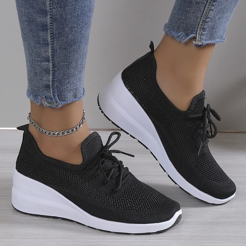 Comfortabele Damessneakers Met Dikke Zool – Stijlvol En Lichtgewicht Ontwerp
