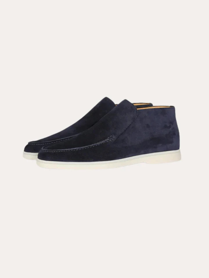 Elegante Hoge Suède Loafers Voor Stijlbewuste Mannen – Tijdloze Klasse Voor Elke Gelegenheid.