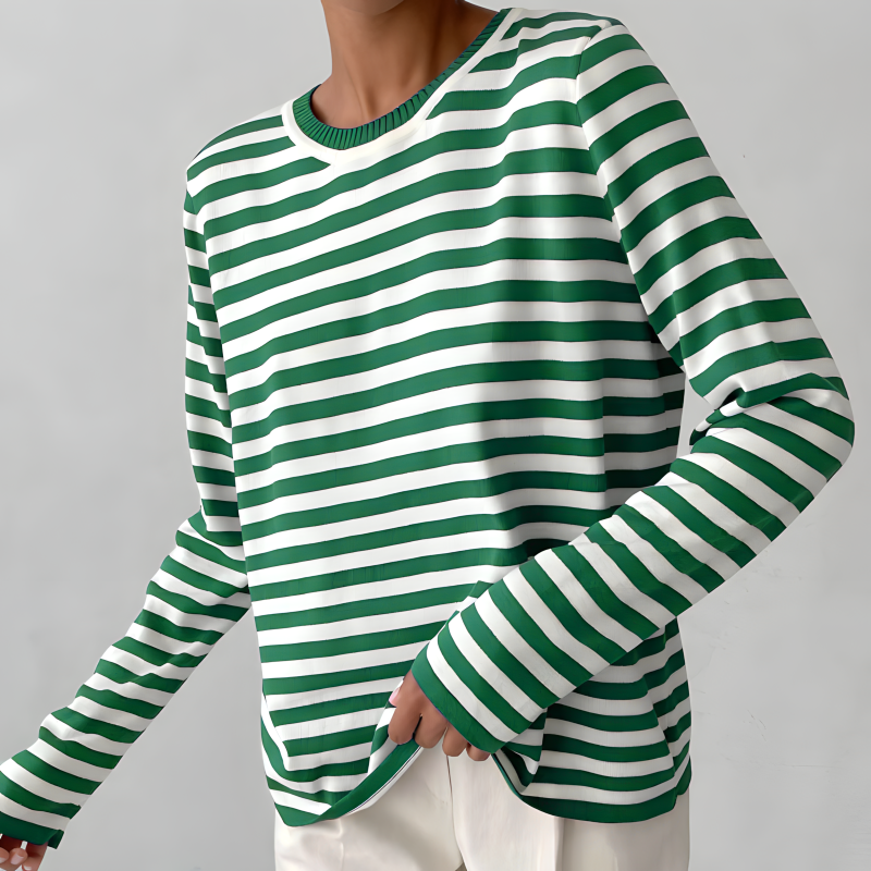 Gestreepte Longsleeve Top Voor Dames – Tijdloos, Veelzijdig En Altijd Stijlvol Voor Lente & Herfst