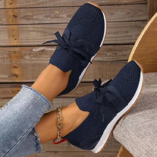 Dames Sneaker Ademend Mesh – Lichtgewicht, Vetersluiting & Voorjaar & Zomer