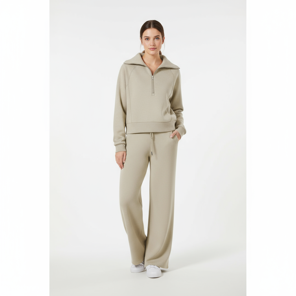 Comfy Co-Ord Met Ritstop