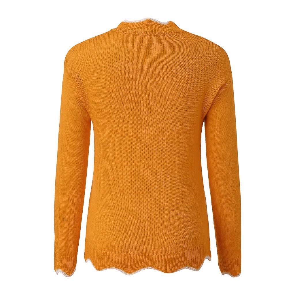Zachte Damestrui Met Geschulpte V-Hals – Cosy-Chic Herfsttrui Met Speels Detail