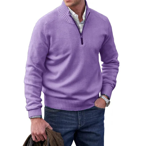 Zakelijke Herentrui Met Half-Zip