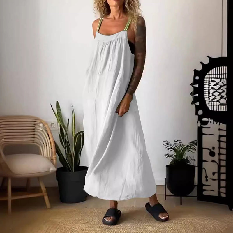 Dames Laagjesjurk Met Kleine-Bandjes En Losse Pasvorm – Lente, Zomer En Vakantie