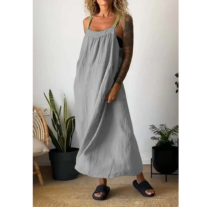 Dames Laagjesjurk Met Kleine-Bandjes En Losse Pasvorm – Lente, Zomer En Vakantie