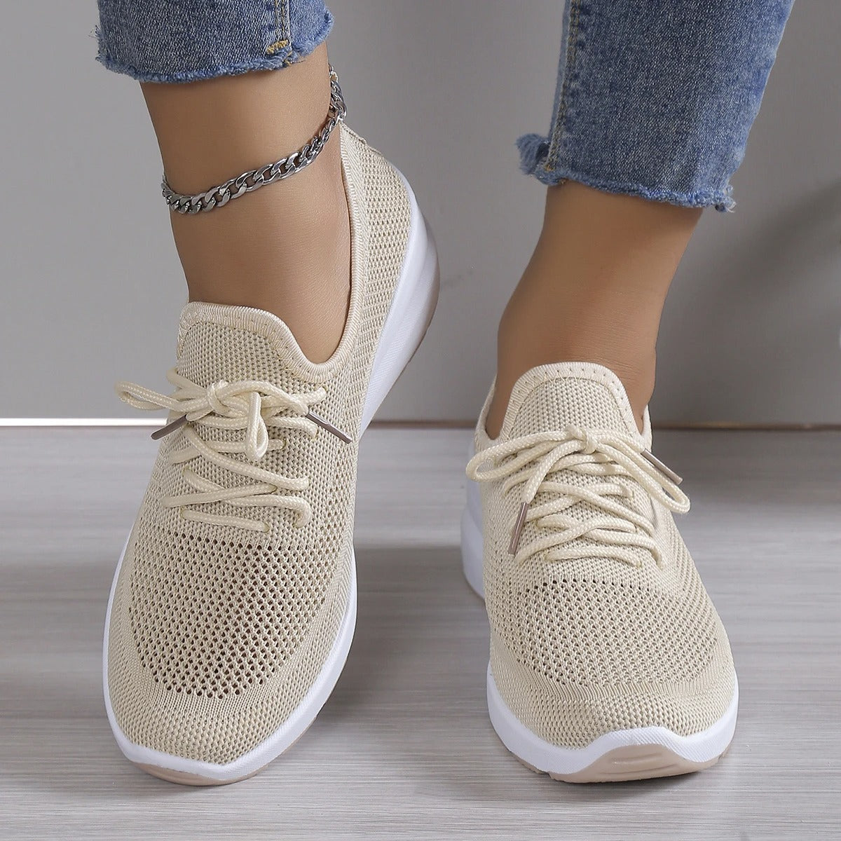 Comfortabele Damessneakers Met Dikke Zool – Stijlvol En Lichtgewicht Ontwerp