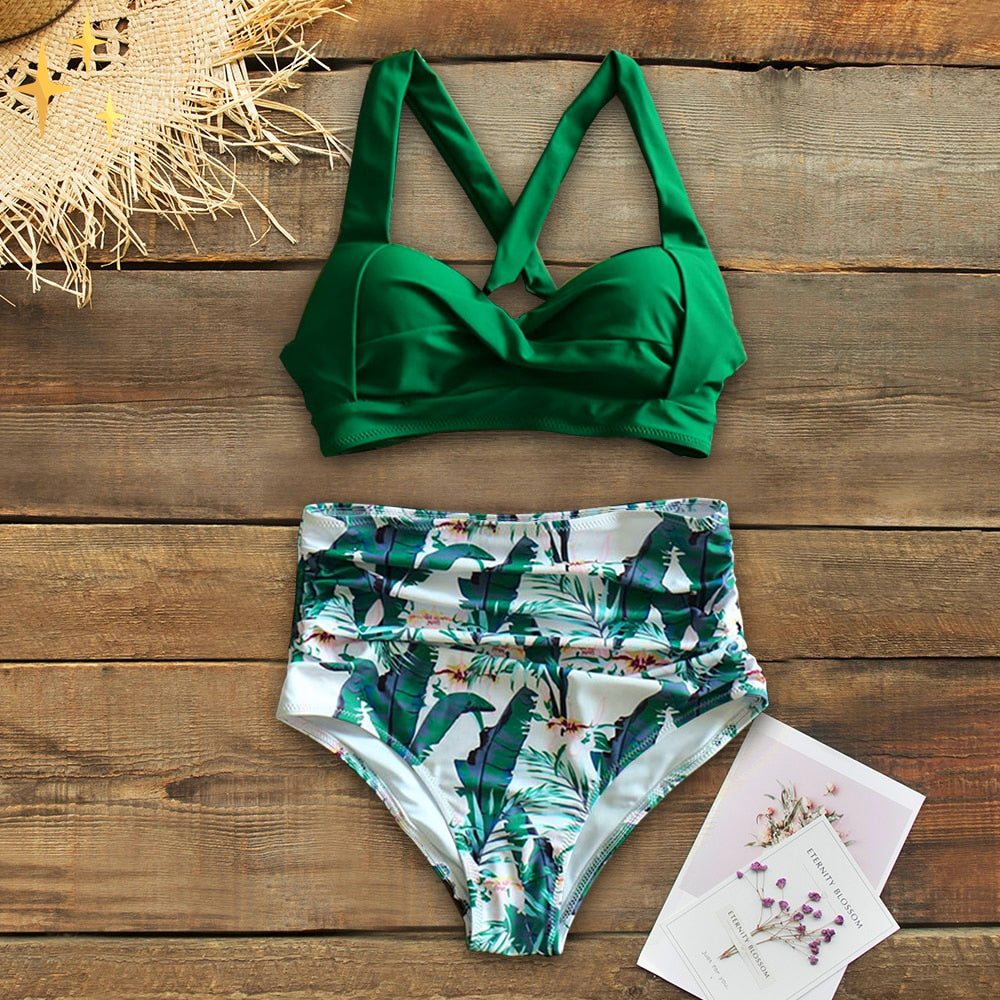 Bikini met hoge taille voor dames – ondersteuning, figuurflatterend & perfect voor zomerse dagen