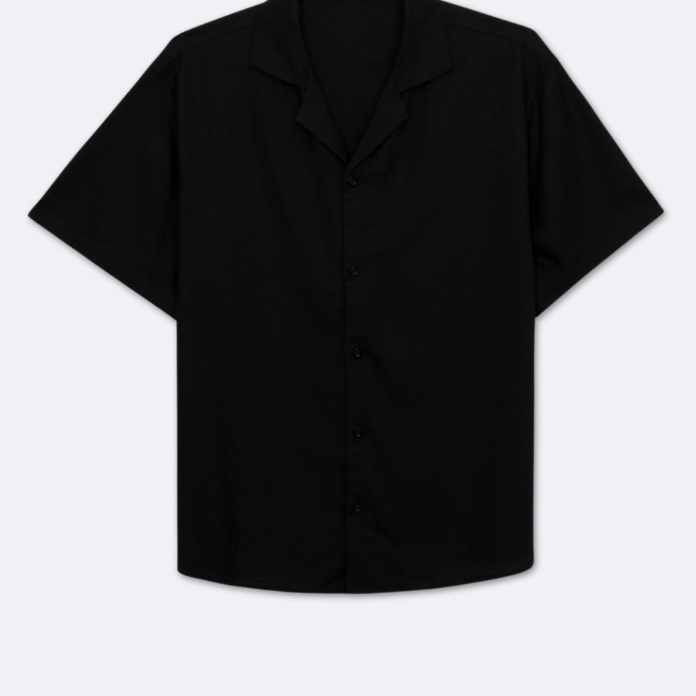 Korte Mouwen Herenshirt Met Open Kraag – Lichtgewicht, Ademend & Zomerproof