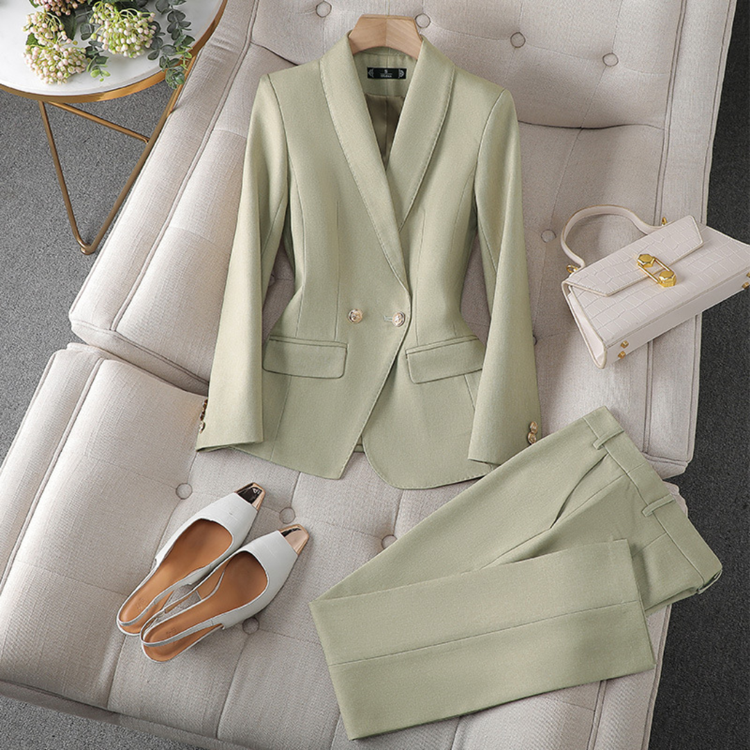 Business Blazer En Pantalon Set – Elegante Dames Set Voor Werk, Events & Formele Gelegenheden