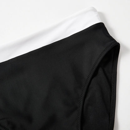 Asymmetrische bikini voor dames – hoge taille, stevige pasvorm & zomerse elegantie