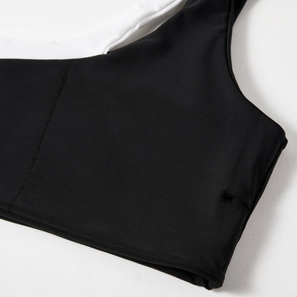 Asymmetrische bikini voor dames – hoge taille, stevige pasvorm & zomerse elegantie
