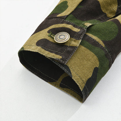 Heren Camo Canvas Jas
