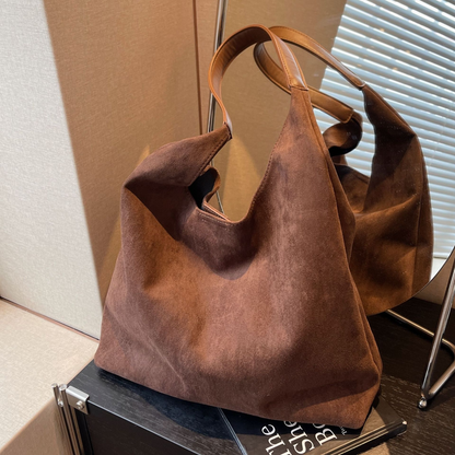 Suède Totebag Voor Dames – Minimalistisch Design, Comfortabel & Ruim Voor Elke Dag