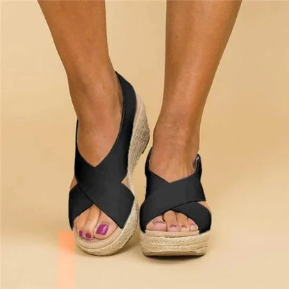 Sandaal met sleehak voor dames – ademend, lichtgewicht & pijnvrij lopen – voorjaar & zomer