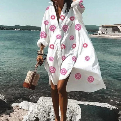 Yara | Strandjurk Met Print Voor Dames – Voorjaar & Zomer