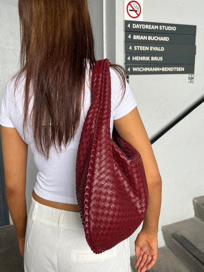 Tas Voor Dames – Luxe Gevlochten Schoudertas / Hobo Bag Met Ruim Formaat Voor Werk, Stad & Avondgebruik (Vier Seizoenen)