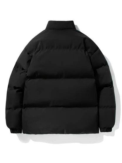 Winter Heren Pufferjas Met Teddyvoering En Opstaande Kraag