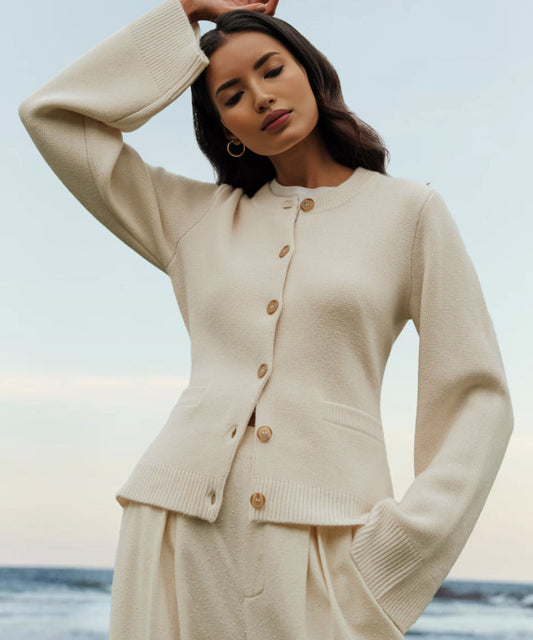 Elegante Cardigan Met Knopen