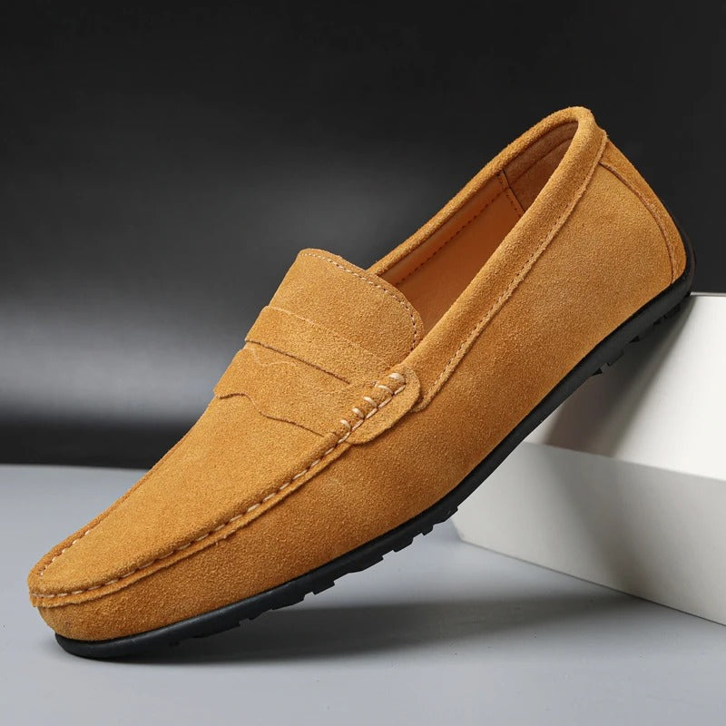 Heren Instapper In Suède Look – Slip-On Comfort, Ademend & Perfect Voor Zomer