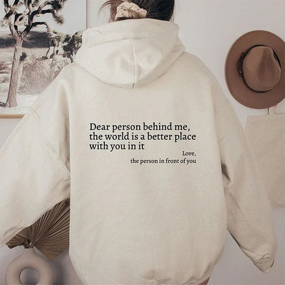 Oversized Hoodie Met Rugtekst – Comfort En Positiviteit In Één Statement Piece
