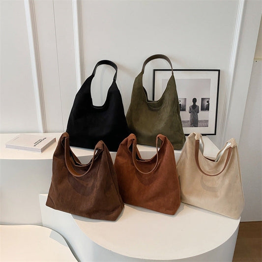 Suède Totebag Voor Dames – Minimalistisch Design, Comfortabel & Ruim Voor Elke Dag