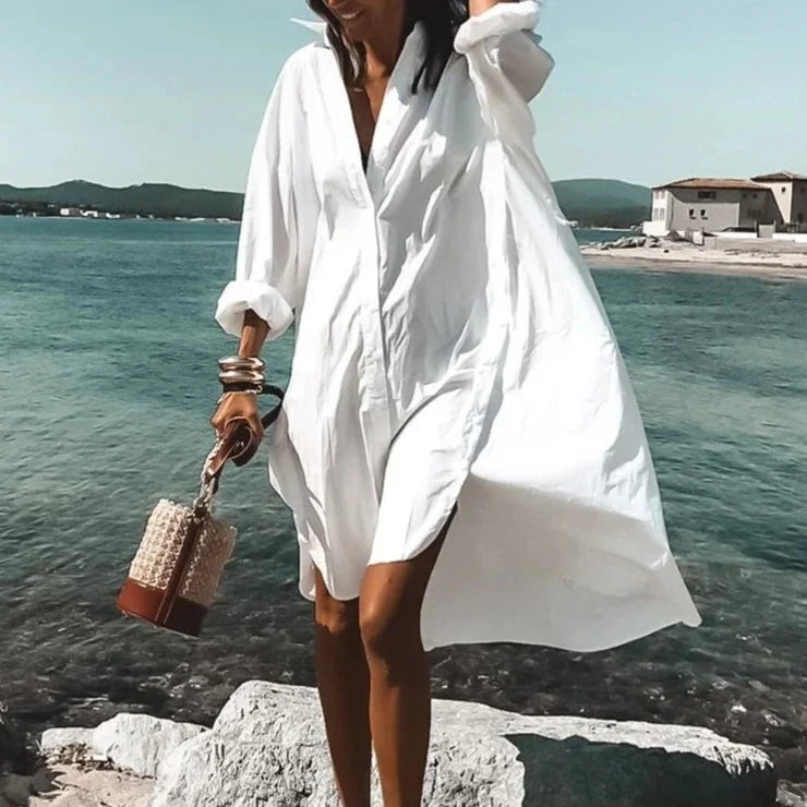 Yara | Strandjurk Met Print Voor Dames – Voorjaar & Zomer