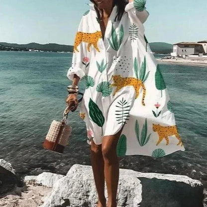 Yara | Strandjurk Met Print Voor Dames – Voorjaar & Zomer