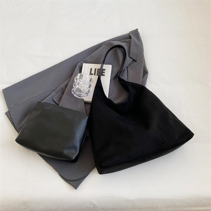 Suède Totebag Voor Dames – Minimalistisch Design, Comfortabel & Ruim Voor Elke Dag