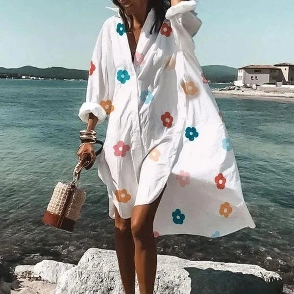 Yara | Strandjurk Met Print Voor Dames – Voorjaar & Zomer