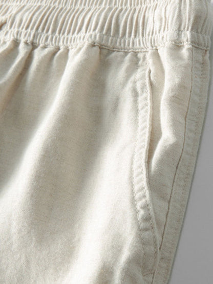 Zomerset voor heren met opengewerkt overhemd – ademend design, rechte broek & stijlvolle uitstraling