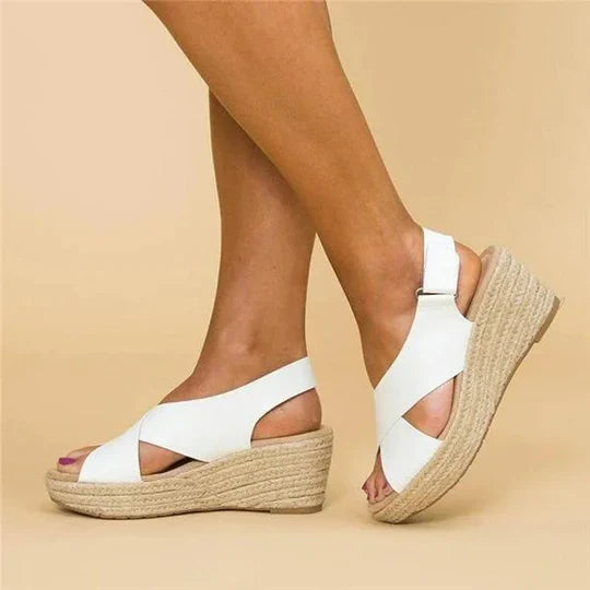 Sandaal met sleehak voor dames – ademend, lichtgewicht & pijnvrij lopen – voorjaar & zomer
