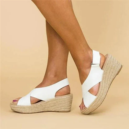 Sandaal met sleehak voor dames – ademend, lichtgewicht & pijnvrij lopen – voorjaar & zomer