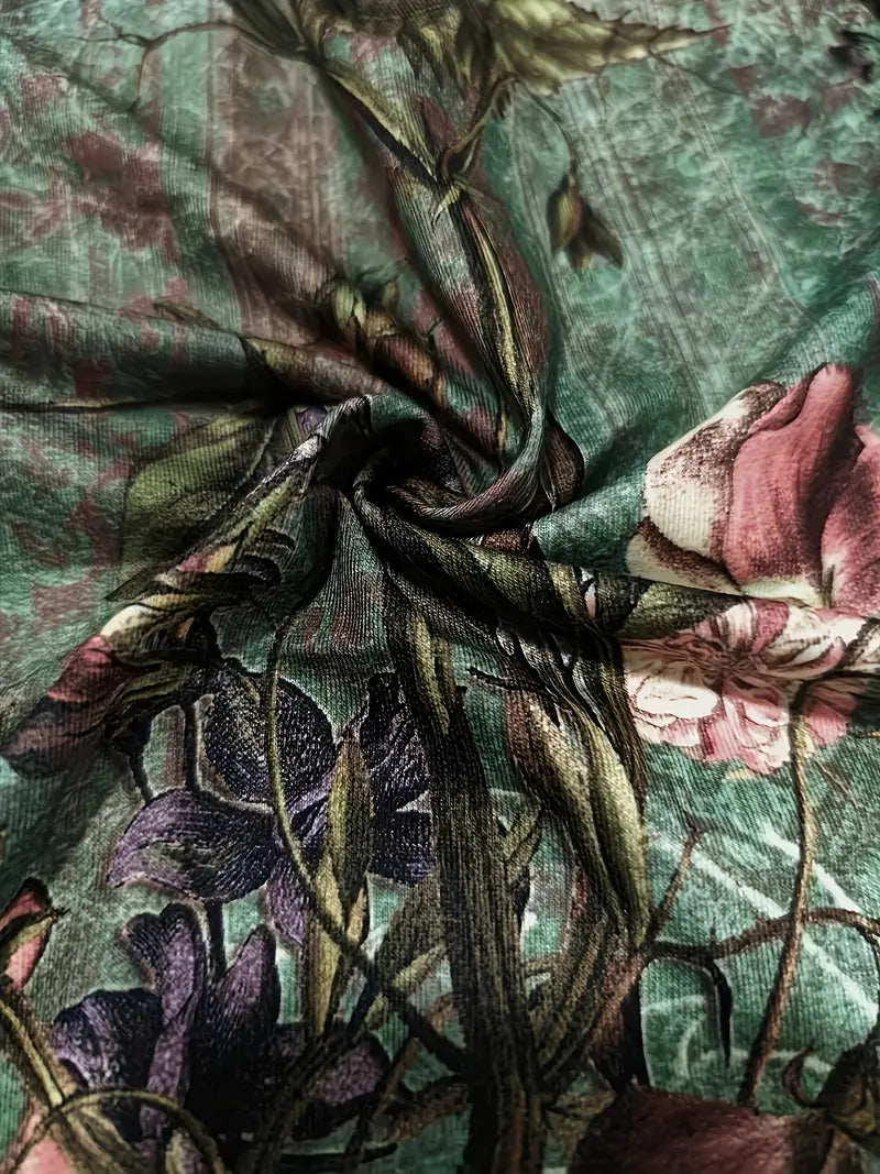 Elegant Etnisch Damespak Met Lange Tuniek En Wijde Broek – Verfijnd En Stijlvol
