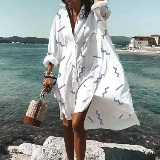 Yara | Strandjurk Met Print Voor Dames – Voorjaar & Zomer