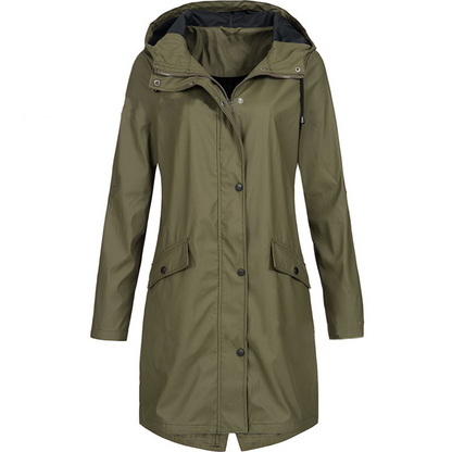 Lange Regenjas Met Capuchon