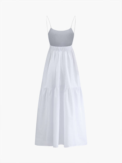 Elegante Rugloze Lange Jurk Voor Modebewuste Vrouwen – Luxe Stof, Tijdloze & Perfect Voor Avondgelegenheden Met Een Verfijnde Uiterlijk.